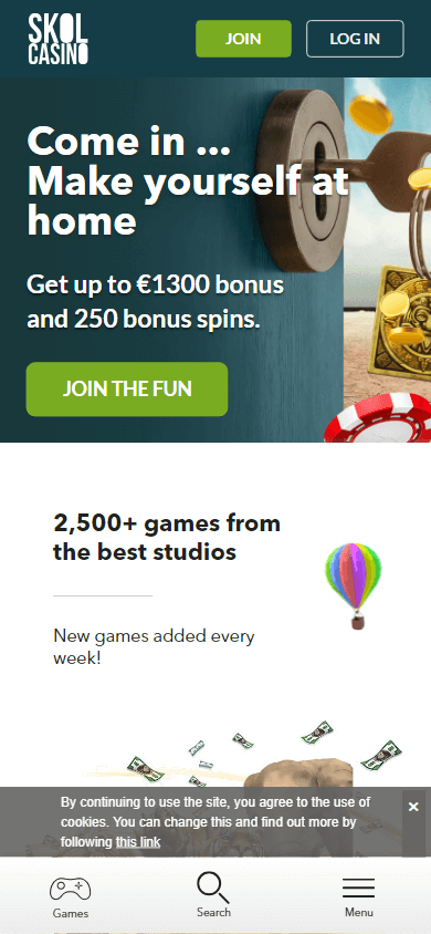 Skol Casino Mobile screenshot